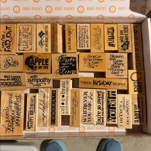 30 club scrap sentiment stamps